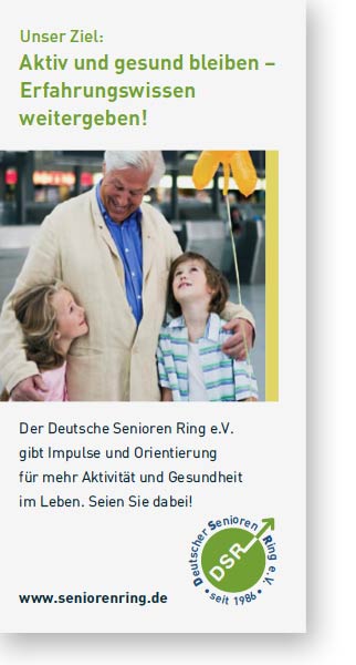 Informationsfolder Deutscher Senioren Ring e.V.