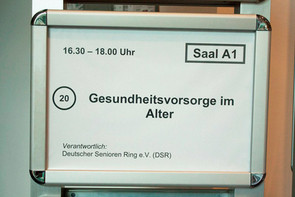 Impressionen vom 10. Deutschen Seniorentag in Hamburg - Vortrag "Gesundheitsvorsorge im Alter"